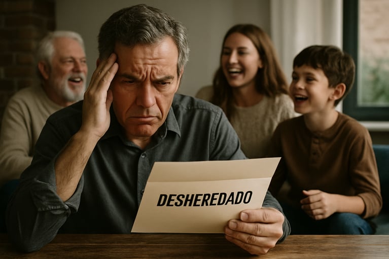 Desheredar: He sido excluido de la herencia