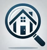 DALL·E 2024-10-18 19-01-06 - A modern logo featuring a magnifying glass, symbolizing search, c