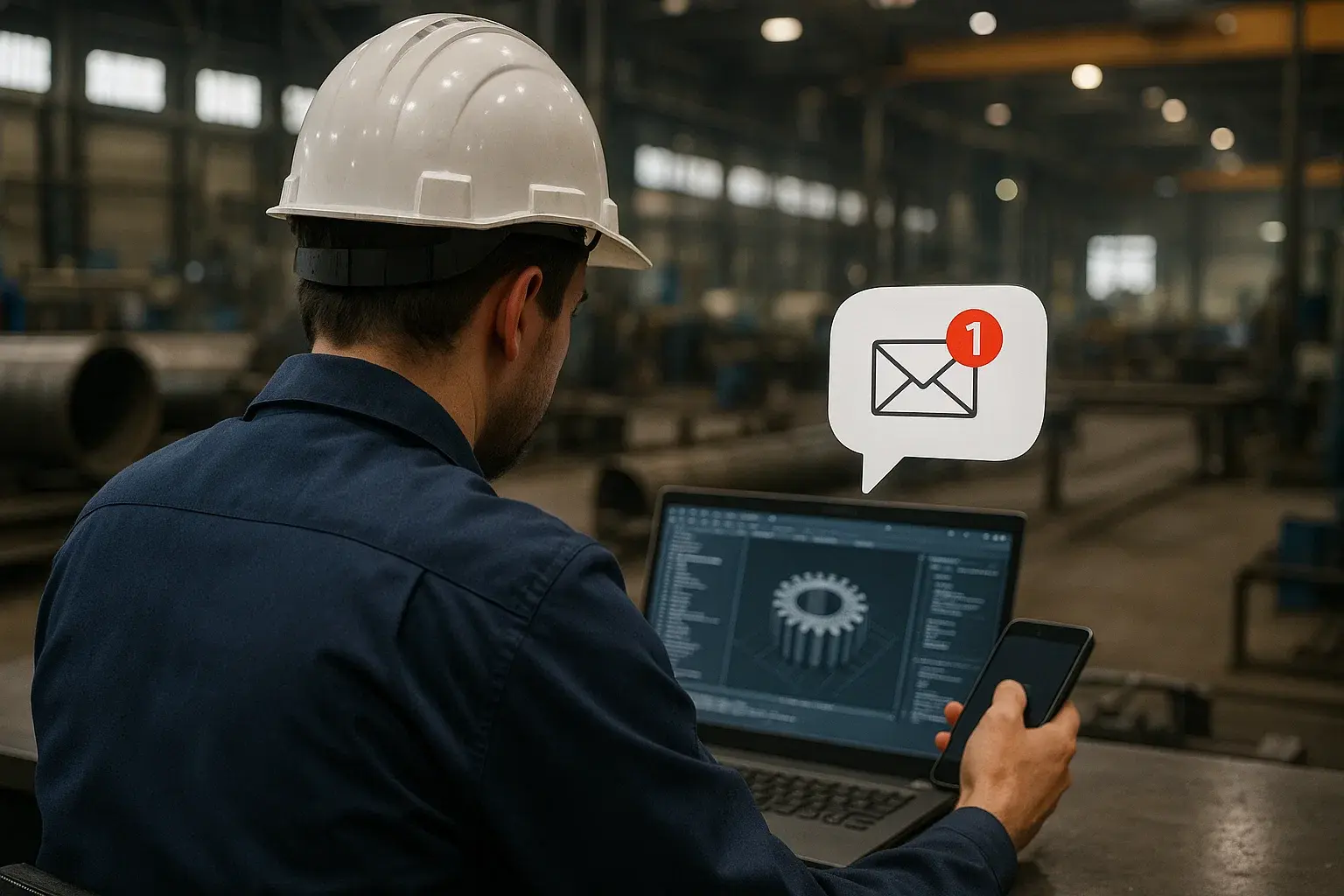 Notificació per correu electrònic a l'empresa